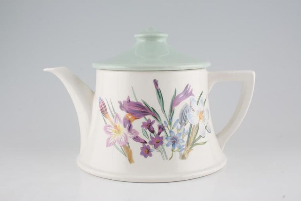 Portmeirion Ladies Flower Garden Teapot Backstamps Vary 2 1/2pt