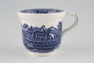Sell Adams English Scenic - Blue Coffee Cup With Horses 2 3/4" x 2 1/2"