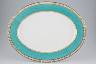 Sell Wedgwood Ulander - Powder Turquoise Oval Platter 17"