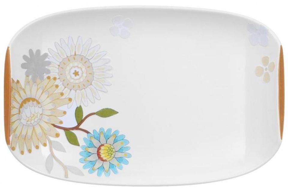Villeroy & Boch Helianthos Pickle Dish Same as Sauce Boat Stand 8" x 5 1/4"