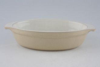 Denby Caramel Entrée Small Oval Dish, Plain 8 3/4"