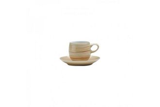 Denby Caramel Espresso Saucer Plain - For Caramel Stripes Espresso Cup, Saucer Only