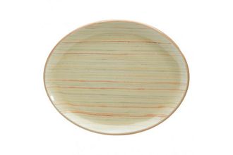 Denby Caramel Oval Platter Caramel Stripes 14"