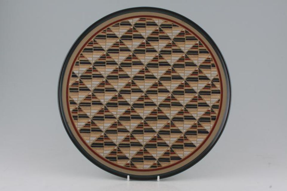 Denby Greenwich Round Platter All Over Accent Pattern - Service Platter 12 3/4"