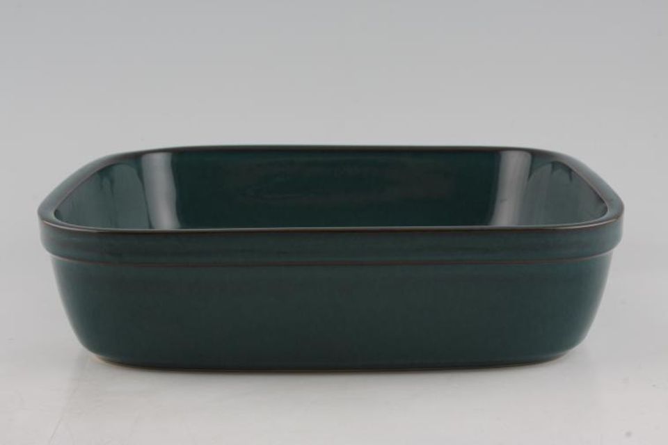 Denby Greenwich Serving Dish Square - Green all over 9 3/8", 2 3/4pt
