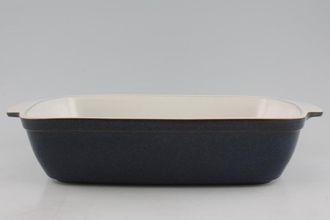 Sell Denby Blue Jetty Serving Dish Oblong, Handled - White Inside/Indigo Outside 14 1/4" x 8 3/4"