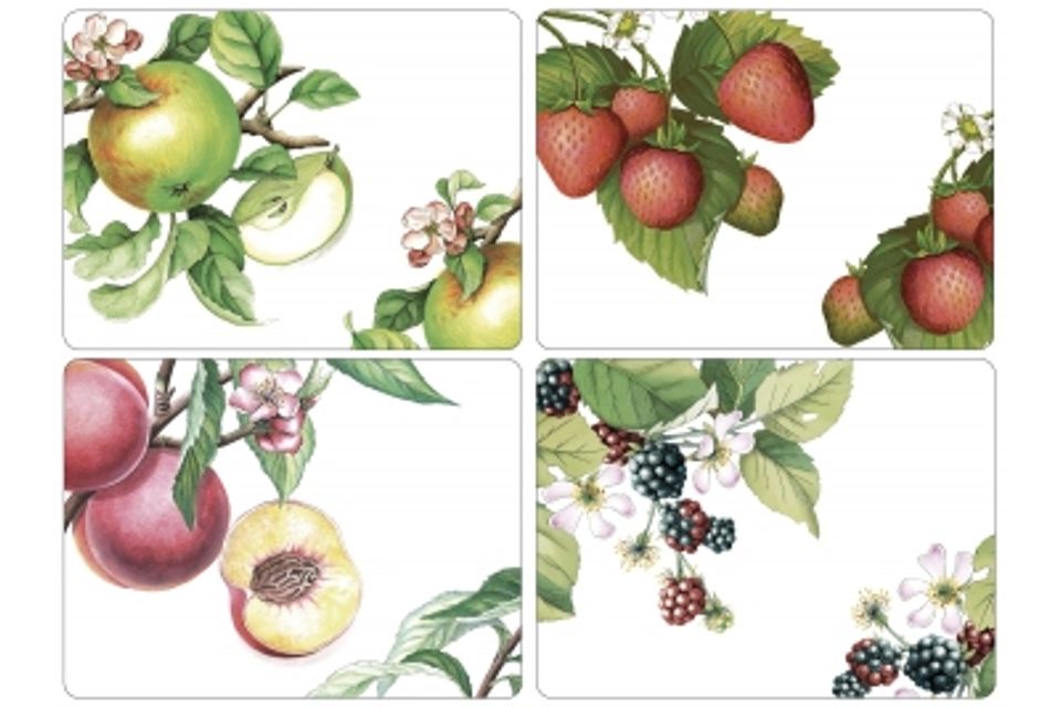 Portmeirion Eden Fruits Placemat Set Of 4 15 3/4" x 7 3/4"