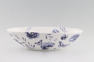 Jasper Conran for Wedgwood Blue Butterfly Serving Bowl Oval 12" x 6"