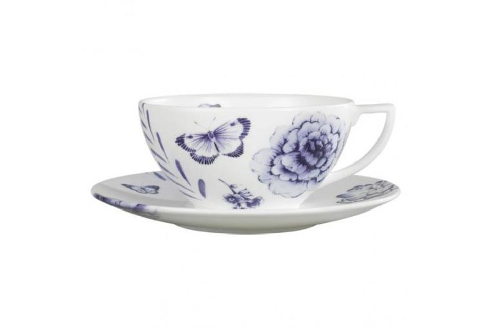 Jasper Conran for Wedgwood Blue Butterfly Tea Saucer Saucer only 5 5/8"
