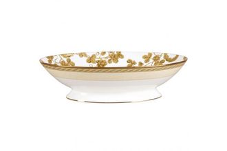 Wedgwood Golden Bird Serving Dish Oval, Footed 12"