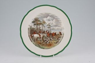 Sell Spode Herring's Hunt Breakfast / Lunch Plate Fluted edge - "The Death" 9 1/8"