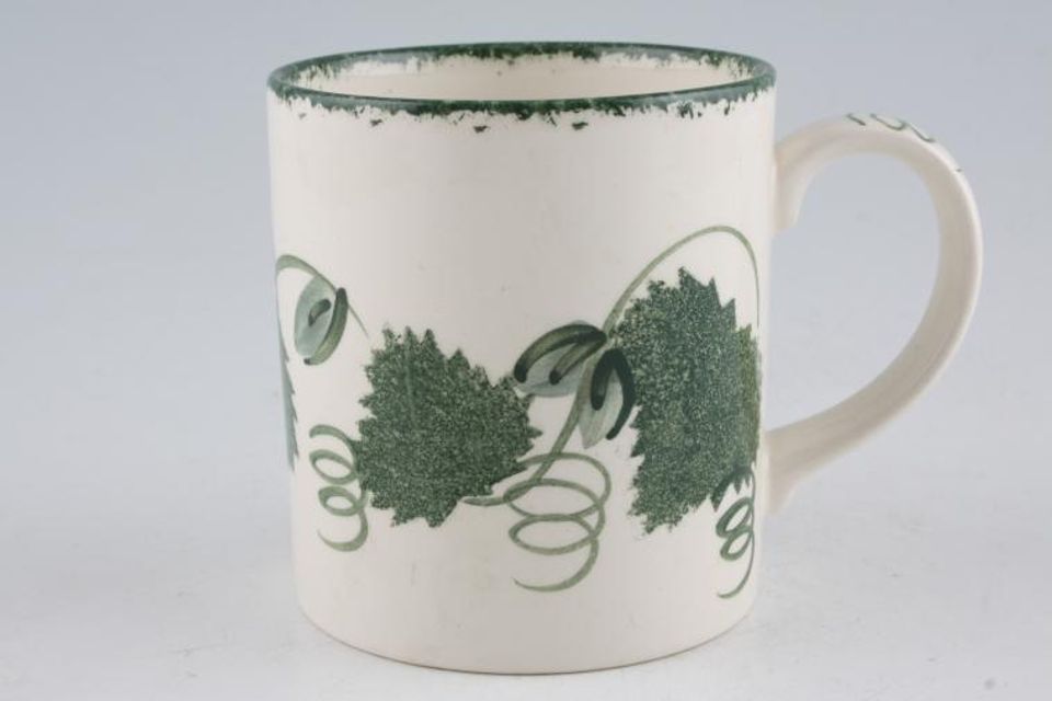 Poole Green Leaf Mug 3 1/4" x 3 1/2"