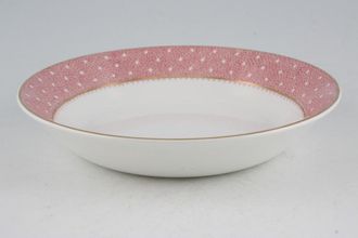 Ridgway Conway - Pink Soup / Cereal Bowl White Centre 7 1/4"