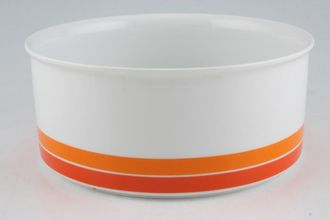 Sell Thomas White with Red and Orange Bands Serving Bowl 7 5/8"