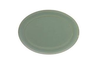 Denby Pure Green Oval Platter 15 3/4"