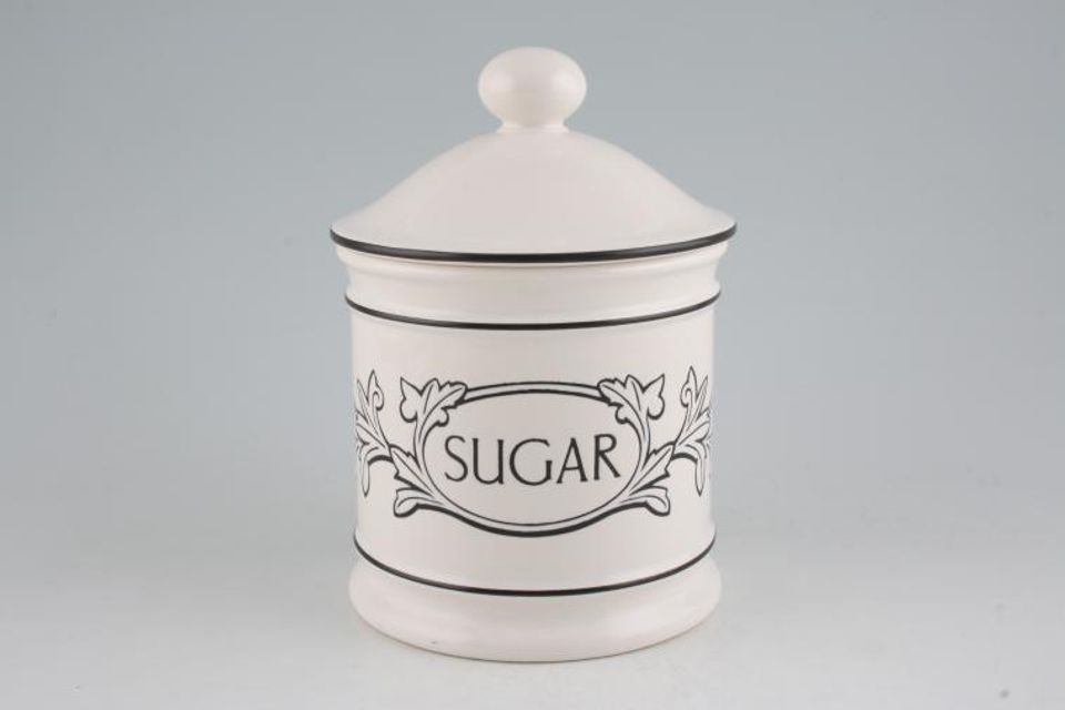 Hornsea Acanthus Storage Jar + Lid Sugar
