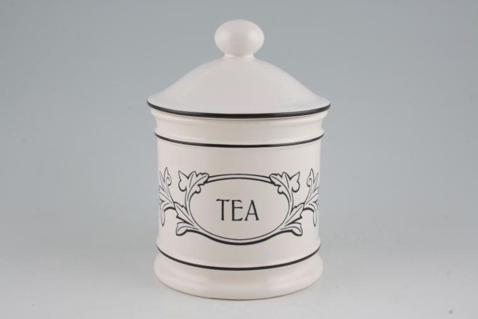 Hornsea Acanthus Storage Jar + Lid Tea