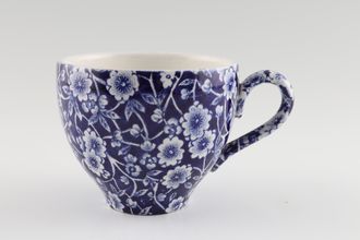 Sell Burleigh Blue Calico Teacup Patterned handle 3 1/4" x 2 3/4"