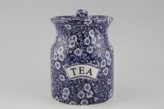 Burleigh Blue Calico Storage Jar + Lid Tea