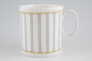 Thomas White with Black and Mustard Detail Teacup