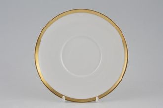 Thomas Medaillon Gold Band - White with Thick Gold Line Tea Saucer Saucer 5 Tall 6 1/4"
