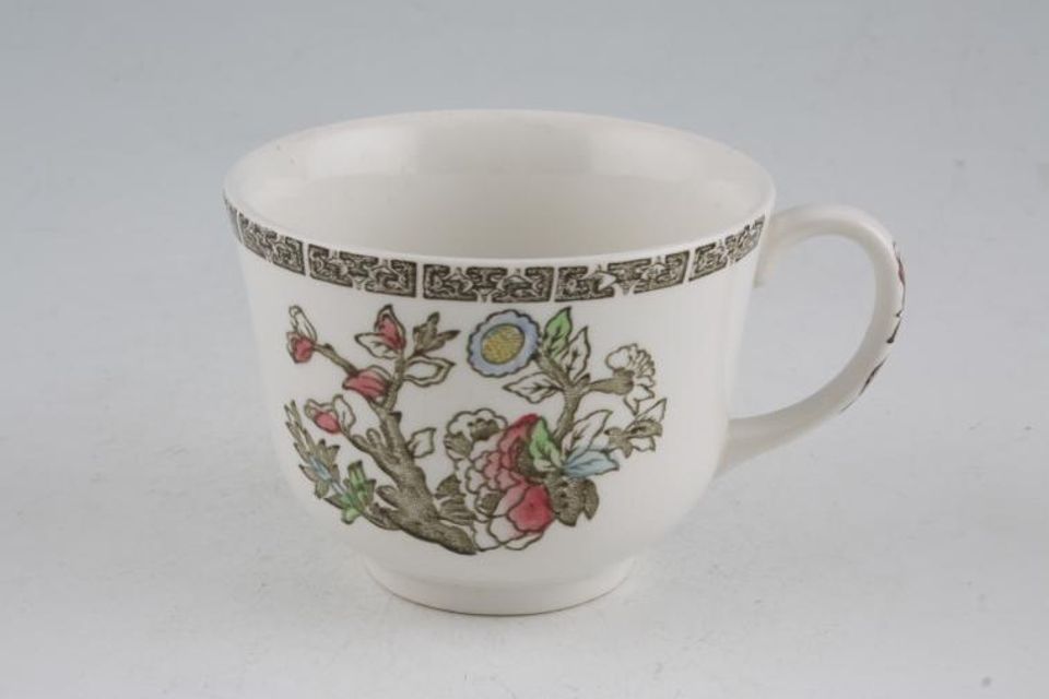 Johnson Brothers Indian Tree Teacup No flower inside - New Style - White background 3 3/8" x 2 5/8"