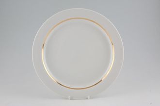 Thomas White with Rim and Gold Line Dinner Plate 10 1/8"