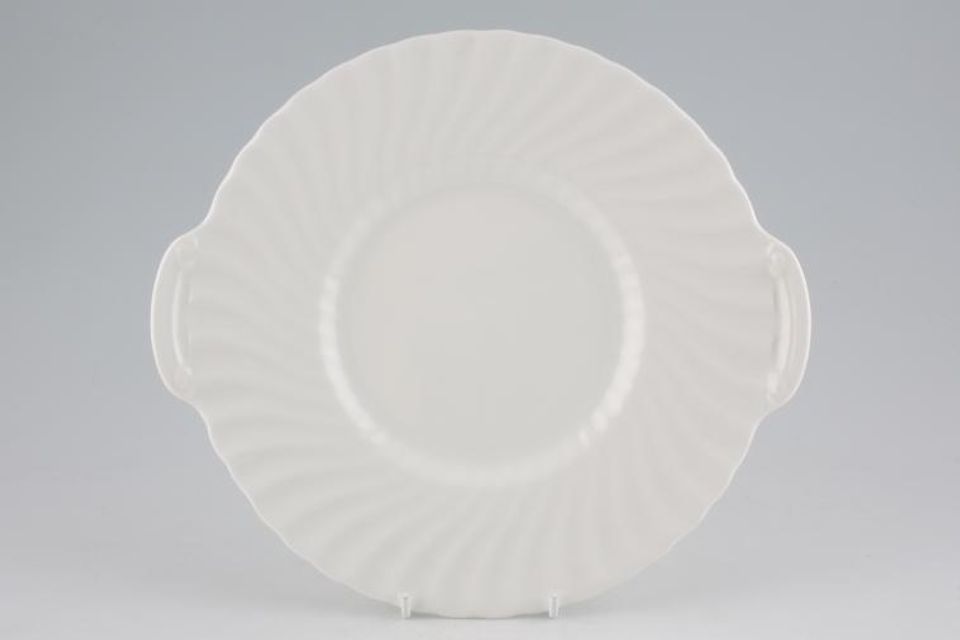 Minton White Fife Cake Plate Round - Eared - well in centre 9 5/8"