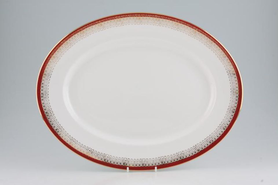 Royal Grafton Majestic - Red Oval Platter 15 5/8"