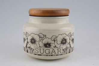 Sell Hornsea Cornrose Storage Jar + Lid Sugar - Wooden lid 4 1/4"