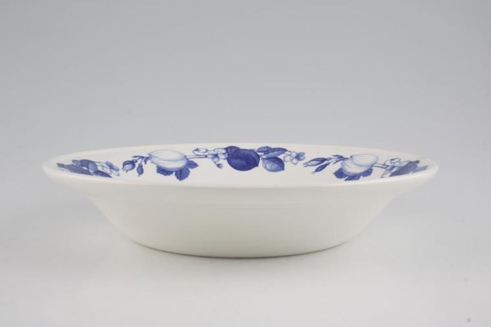 Portmeirion Harvest Blue Soup / Cereal Bowl Straight Sides - White Centre 8 1/2"