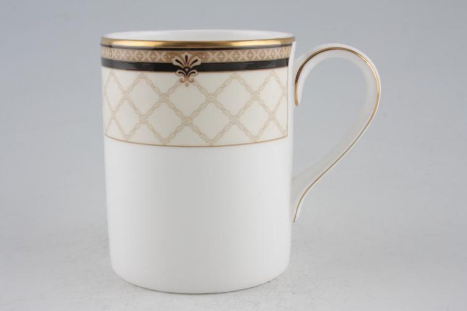 Royal Doulton Baroness - H5291 Mug cream/white design 3" x 3 1/2"