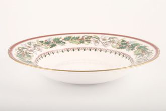 Spode Christmas Rose Rimmed Bowl Made Abroad 9 3/8"