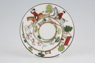 Sell Coalport Hunting Scene Coffee Saucer For Coffee Can 4 3/4"