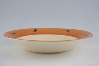 Poole Fresco - Terracotta Serving Bowl Shallow / Large Pasta Bowl, Shades may vary 11 1/2"