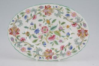 Sell Minton Haddon Hall - Green Edge Sauce Boat Stand Oval, 4 1/4" well 7 7/8"