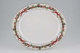 Sell Royal Worcester Holly Ribbons Oval Platter 13 1/4"
