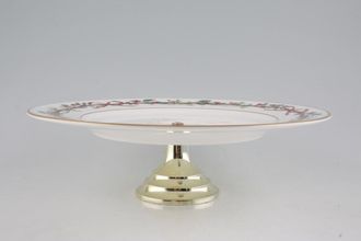 Sell Royal Worcester Holly Ribbons Cake Stand Footed 10 3/4"