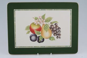 Marks & Spencer Ashberry Placemat Dark Green Border, Cork Backed 11 1/2" x 8 1/2"