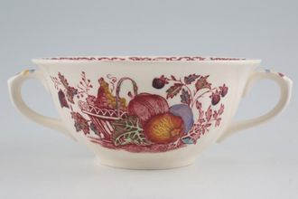 Masons Fruit Basket - Pink Soup Cup Pattern in base - smooth outside