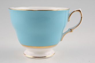 Colclough Harlequin - Ballet - Medium blue Teacup No Inner Gold Line - Pointed Handle 3 3/8" x 2 3/4"