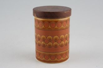 Hornsea Saffron Spice Jar Wooden lid 2 1/4"