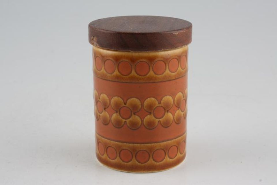 Hornsea Saffron Spice Jar Wooden lid 2 1/4"