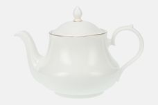 Queen Anne White with Thin Gold Line Teapot thumb 1