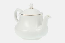 Queen Anne White with Thin Gold Line Teapot thumb 3