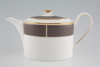 Sell Wedgwood Shagreen Teapot Cocoa - Gold Edge 1 1/2pt