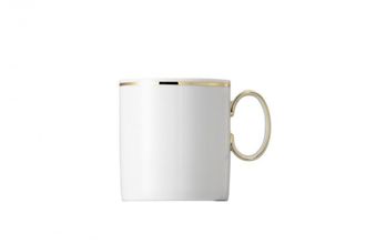 Sell Thomas Medaillon Gold Band - White with Thin Gold Line Coffee/Espresso Can Cup 2 Tall 2" x 2 1/4"