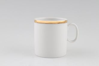 Sell Thomas Medaillon Gold Band - White with Thick Gold Line Coffee/Espresso Can Cup 2 Tall 2" x 2 1/4"