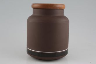 Sell Hornsea Contrast Storage Jar + Lid Wooden Lid - Plain jar 4" x 6"