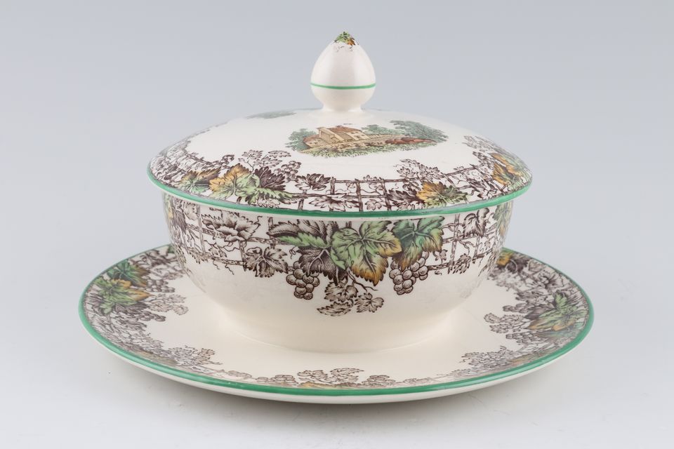 Spode Byron - Spode's Sauce Boat and Stand Fixed